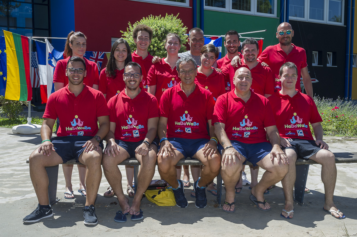 Uno scatto dal passato: la squadra arbitrale dell'HaBaWaBa International Festival 2018 (foto DeepBlueMedia)