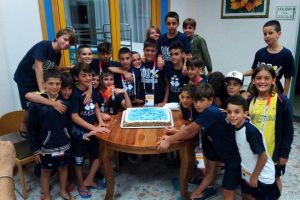 L'11° compleanno di Spinelli festeggiato all'HaBaWaBa International Festival con tutta la squadra 